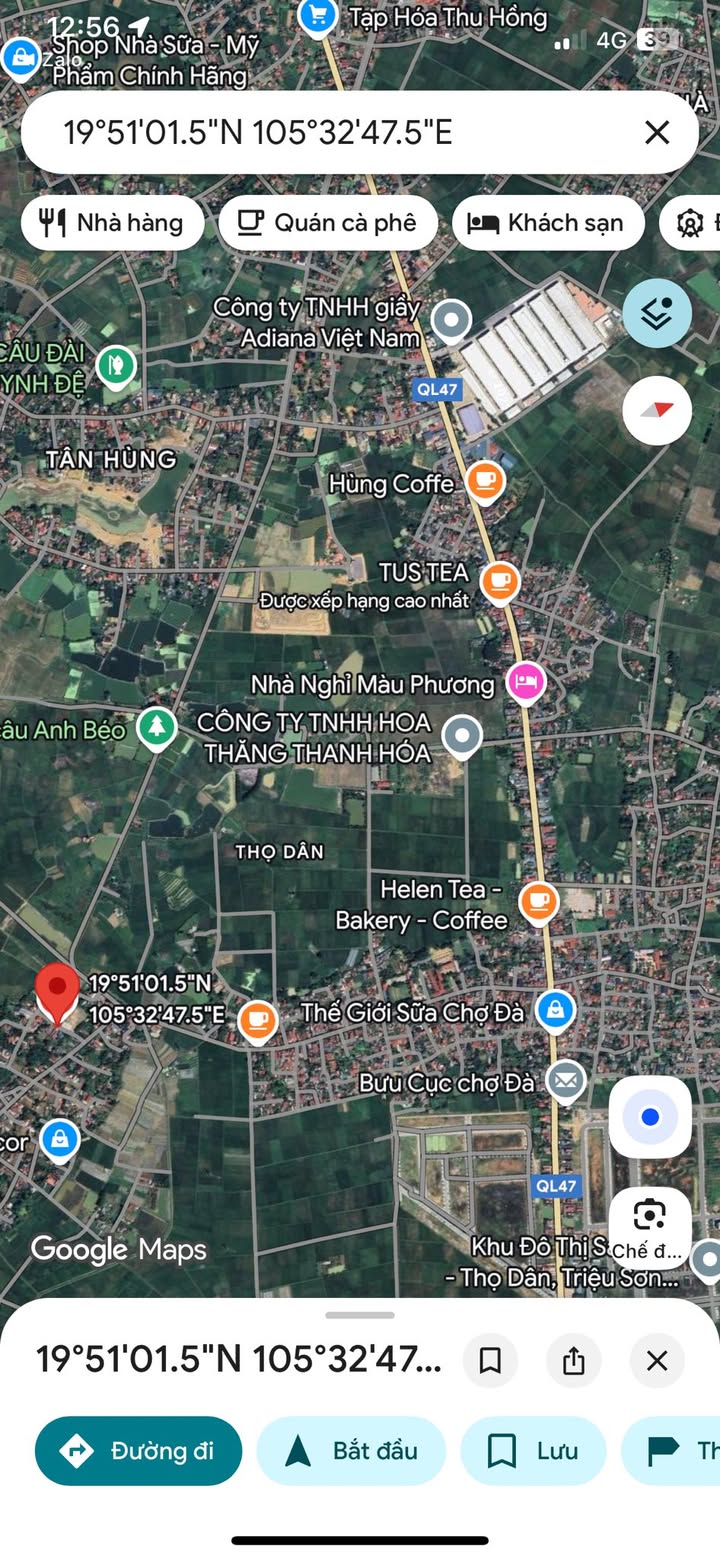 Đất thổ cư Thọ Dân 300m² giá 700 triệu - Vị trí tiềm năng gần sân bóng!