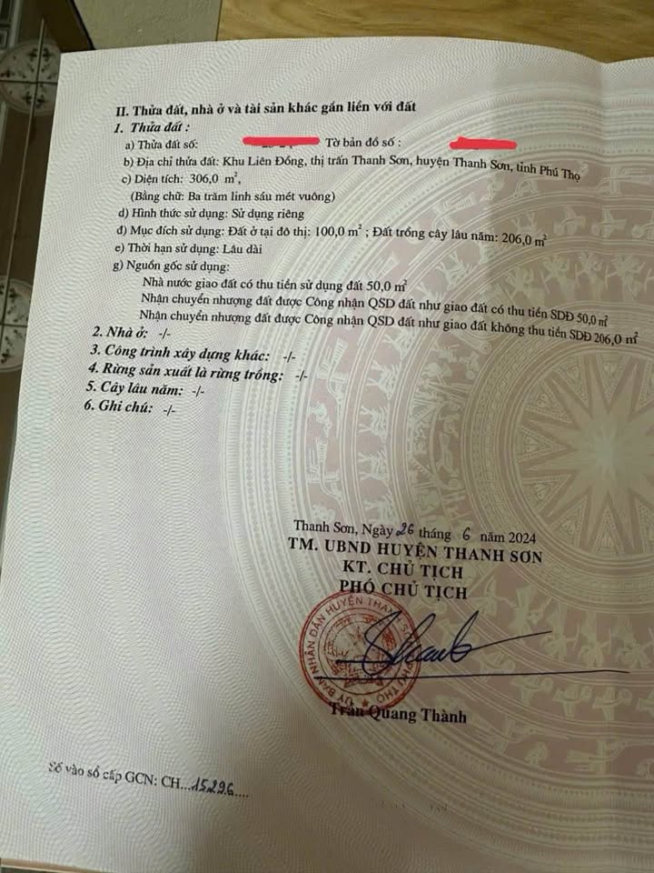 Đất mặt tiền TL 316, xã Thanh Sơn, Phú Thọ 336m² giá 2.x tỷ - Đầu tư sinh lời ngay!