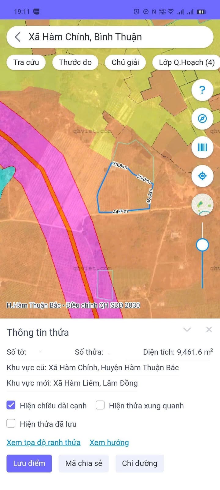 Đất vườn 1 sào tại Hàm Chính, Bình Thuận - Giá chỉ 339.25 triệu đồng!