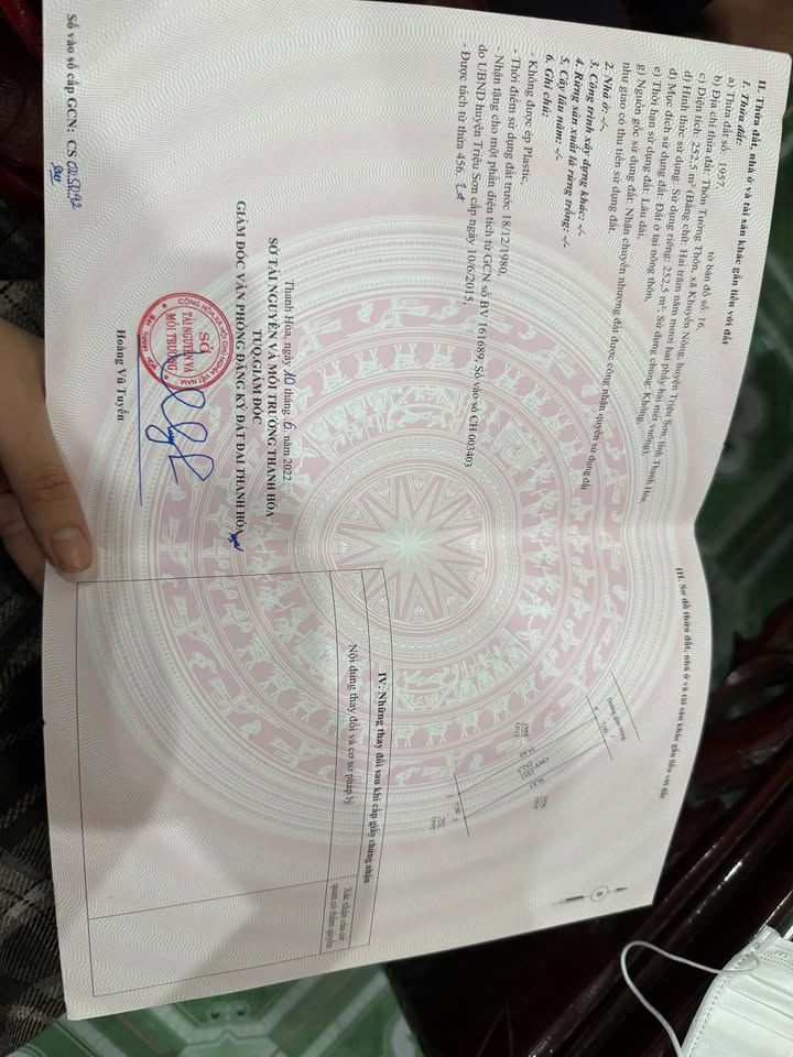 Đất thổ cư An Nông, Triệu Sơn 252m² giá 620 triệu - Chính chủ bán gấp!