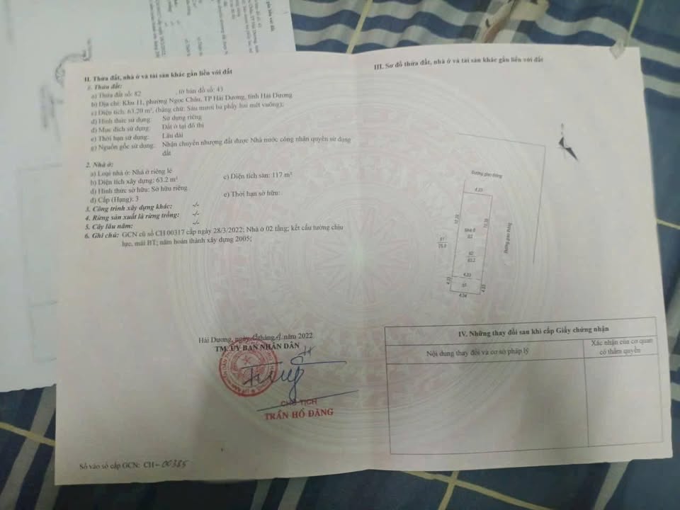 Nhà phố Ngọc Châu, Hải Dương 63m² giá 2.8 tỷ - Lô góc thoáng mát, chính chủ bán!