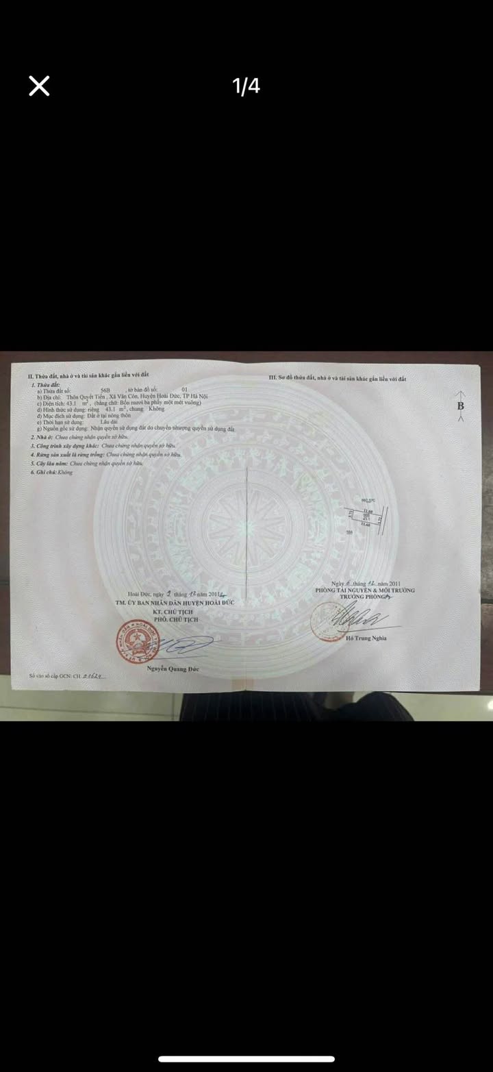 Đất nền đẹp tại thôn Quyến Tiến 2, Sơn Đồng, Hoài Đức - Chỉ 3 tỷ