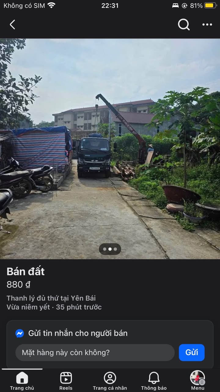 Đất chính chủ Ngõ 683 Yên Ninh 100m² giá 800 triệu - Ô tô vào tận nơi!