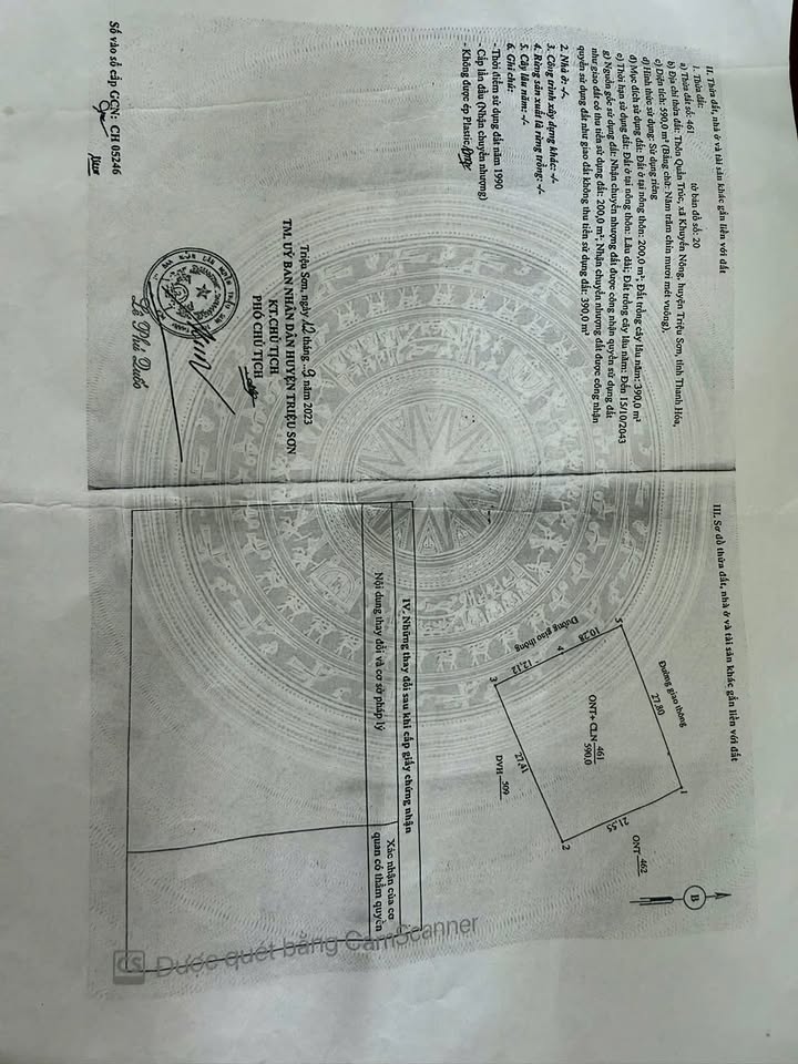 Đất thổ cư An Nông, Triệu Sơn 126m² giá 750 triệu - Sổ đỏ chính chủ!