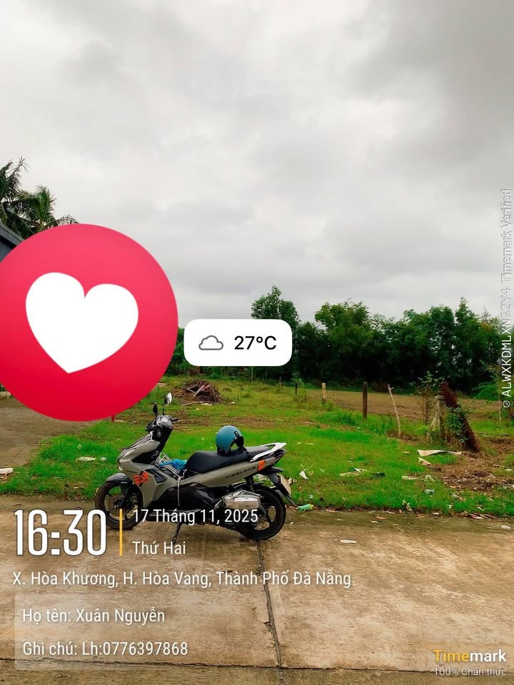 Đất nền Hòa Vang Đà Nẵng 124m² - Lô 2 mặt tiền, giá tốt thỏa thuận!