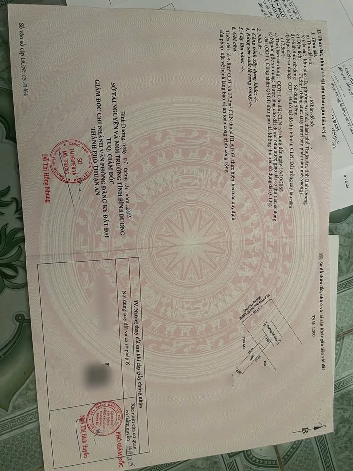 Đất thổ cư 77m² tại An Phú, Thuận An - Gần trường Lý Thái Tổ, Giá chỉ 2 tỷ!