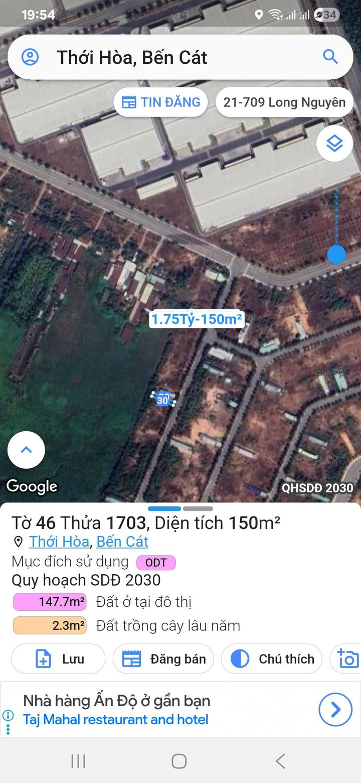 Đất sạch chính chủ 5m N18 Thới Hòa Bến Cát giá 1.1 tỷ - Đầu tư sinh lời ngay!