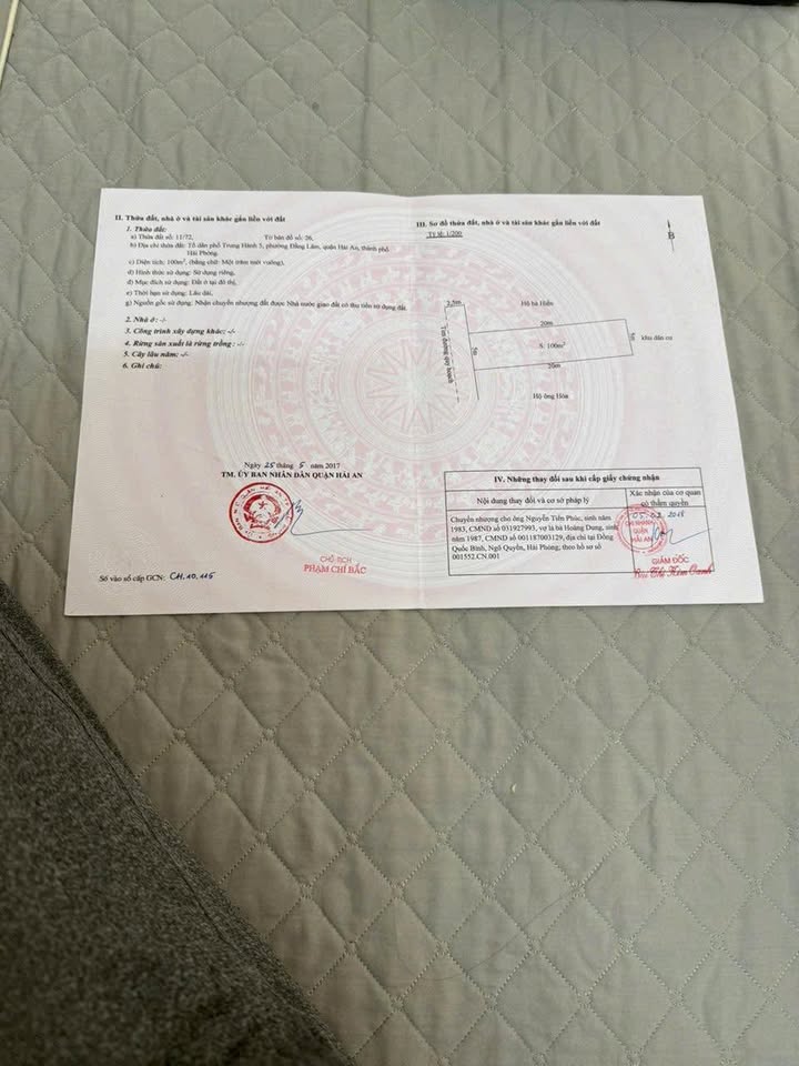 Đất nền đường Trung Lực, Đằng Lâm, Hải An 100m² giá 5.5 tỷ - Sổ đỏ chính chủ