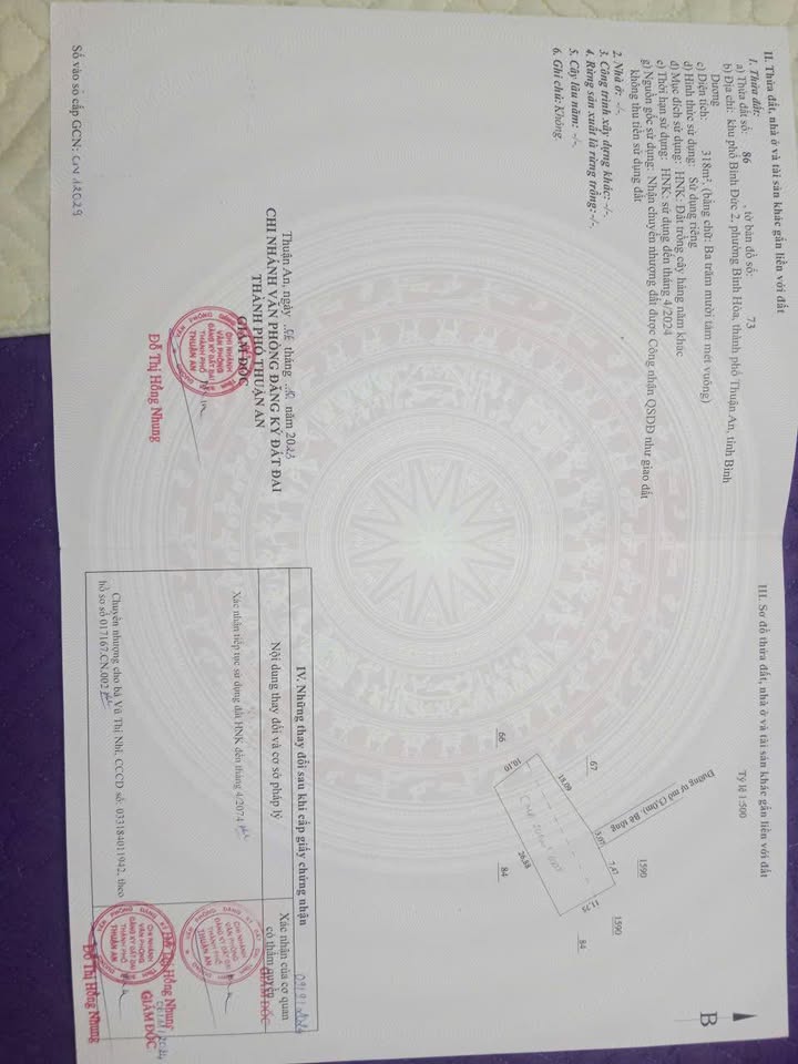 Đất thổ cư 318m² tại Bình Hoà, Thuận An chỉ 4 tỷ - Tiềm năng đầu tư lớn!