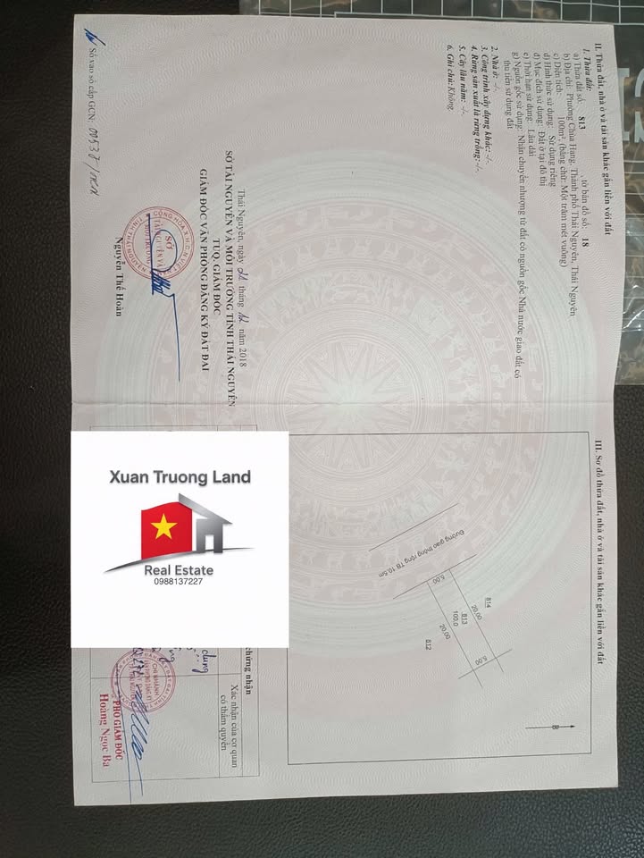 Đất nền Chùa Hang Thái Nguyên 100m² giá 2.25 tỷ - Lô duy nhất gần DANKO!