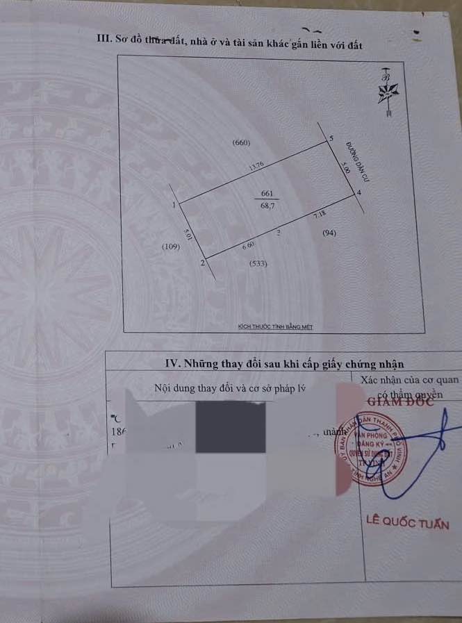 Đất Nghi Phú 69m² giá 3.8 tỷ - Vị trí đẹp, pháp lý rõ ràng!