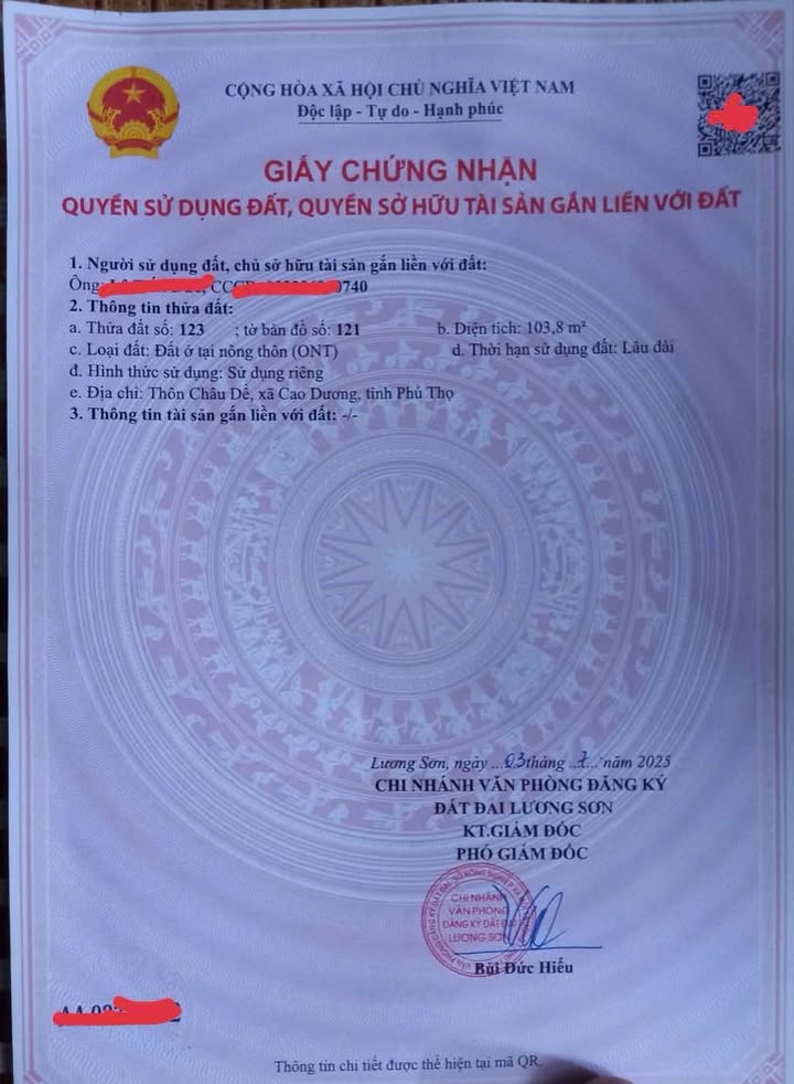 Đất nền chính chủ tại Cao Dương, Thanh Oai 103.8m² giá 300 triệu - Cơ hội đầu tư hấp dẫn!