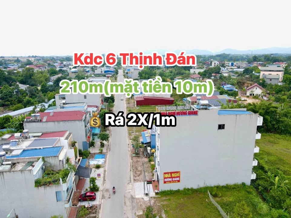 Đất mặt tiền kinh doanh tại Khu dân cư Thịnh Đán 210m² - Cơ hội đầu tư tuyệt vời!