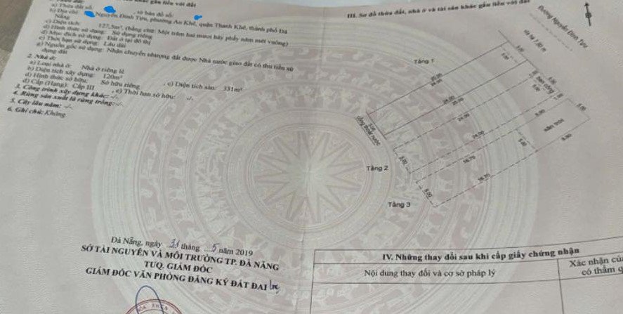 Nhà 3 tầng đường Nguyễn Đình Tựu, Thanh Khê, Đà Nẵng, 127,5m² - Vị trí kinh doanh sầm uất!