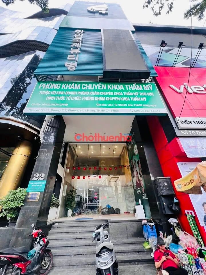 Cho thuê tòa nhà mặt tiền đường 3/2 quận 10 150m² - Phù hợp nhiều loại hình kinh doanh!