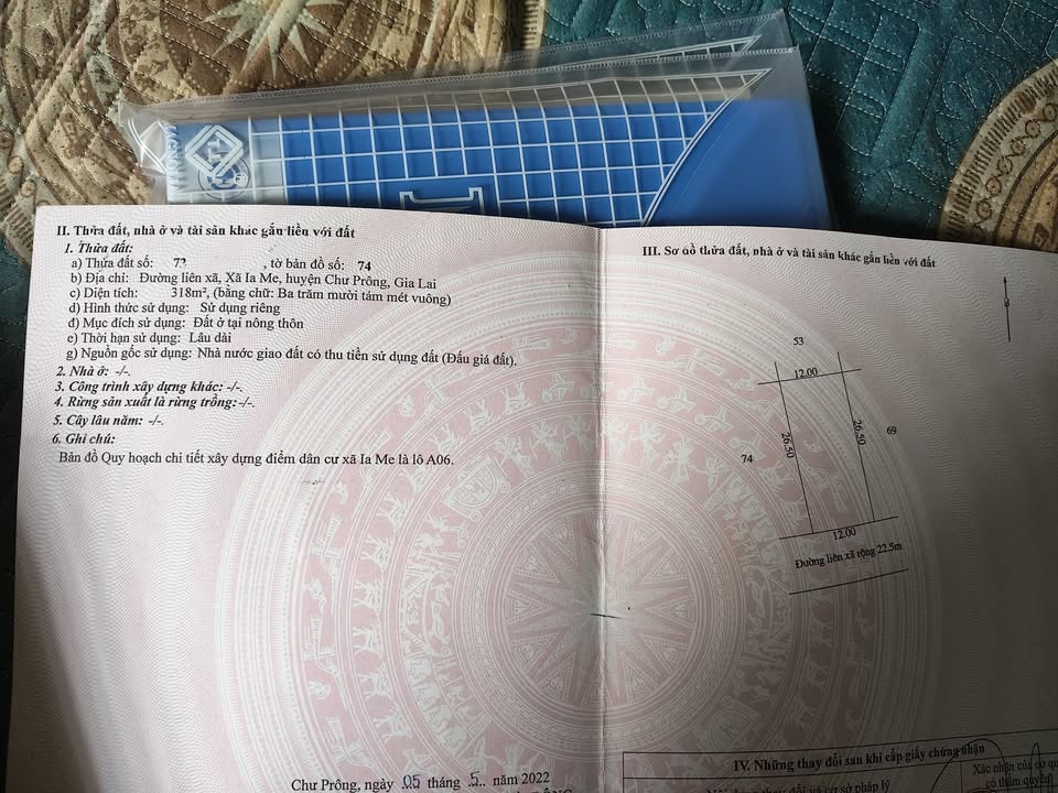 Đất thổ cư 312m² mặt đường QH Làng Quen, Chư Prông - Cơ hội đầu tư tuyệt vời!