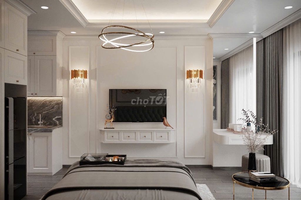 Căn hộ Studio Đội Cấn 40m² giá 8.3 triệu - Full nội thất tiện nghi