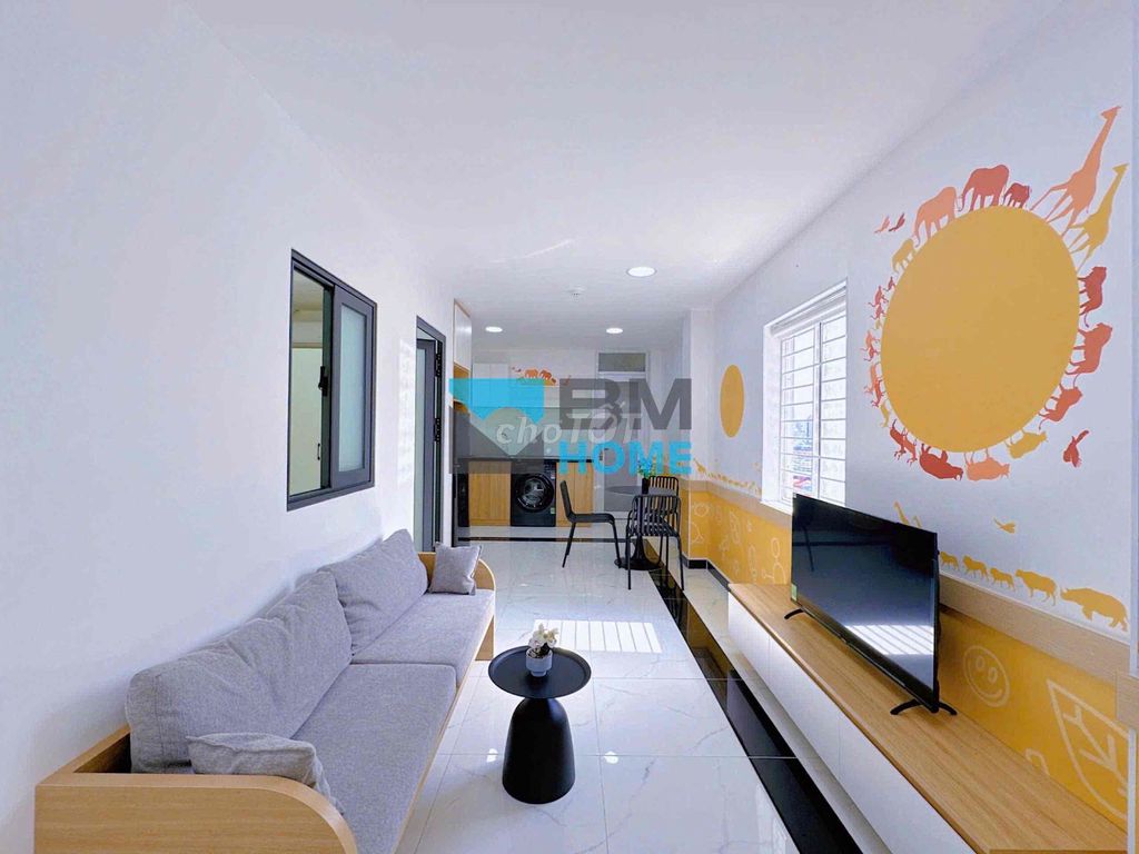 Căn hộ 2 phòng ngủ Nguyễn Xí Bình Thạnh 45m² giá 14 triệu - Full nội thất sang trọng!