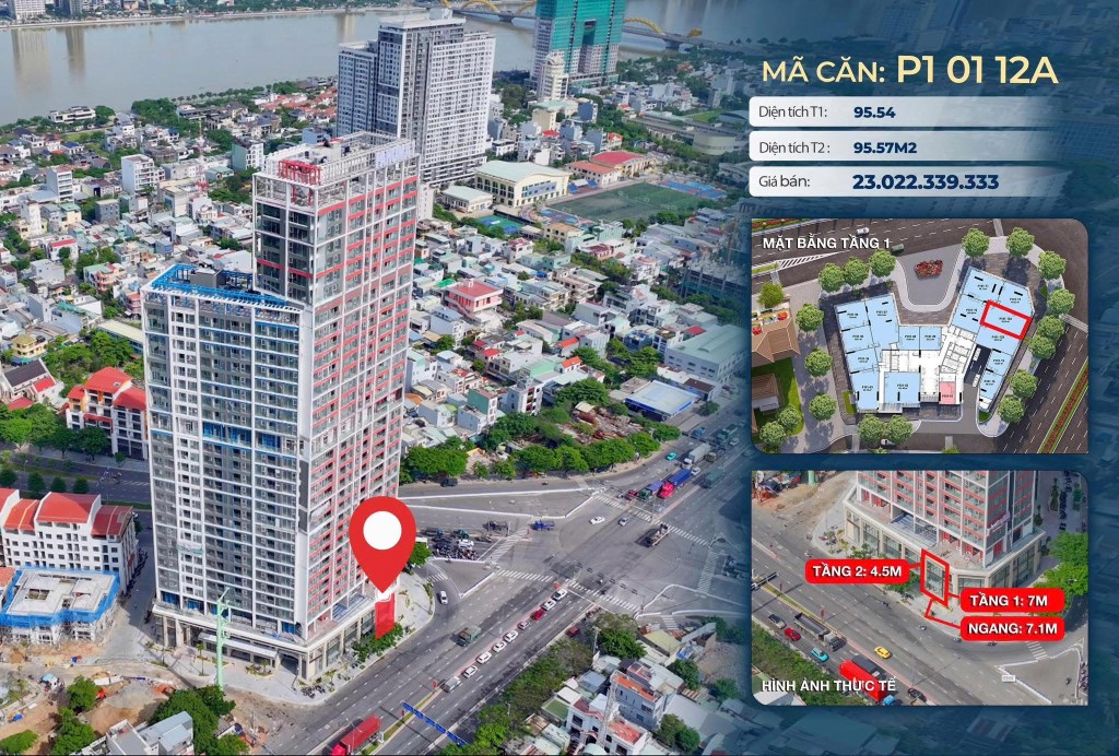 Shophouse Sun Cosmo Residence Đà Nẵng 190m² giá 20.4 tỷ - Sẵn sàng kinh doanh!