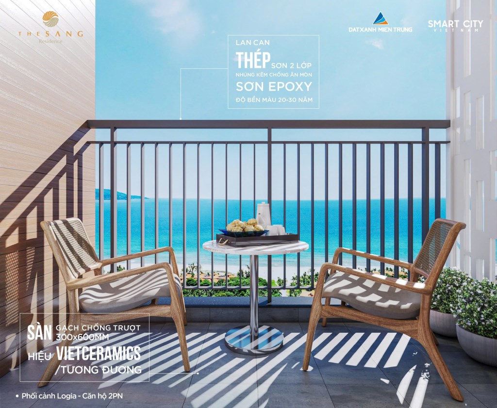 Căn hộ 1PN The Sang Ngũ Hành Sơn 53m² giá 4.3 tỷ - Vị trí vàng gần biển, cơ hội đầu tư sinh lời!