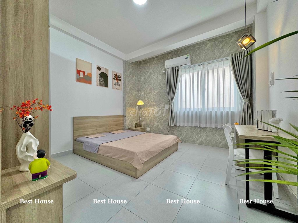 Cho thuê căn hộ dịch vụ 1 phòng ngủ 45m² tại Tân Bình - Tiện nghi đầy đủ, giá chỉ 6 triệu