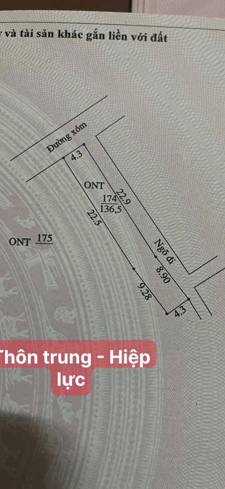 Đất thổ cư Ninh Giang 136m² giá 600 triệu - Gần đường ô tô