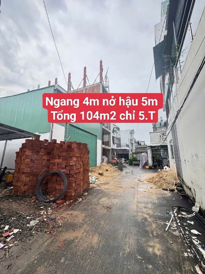 Đất nền quận Bình Tân 104m² giá 5 tỷ - Cơ hội đầu tư tuyệt vời!