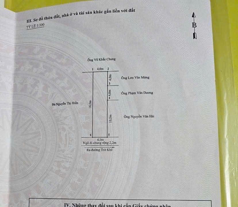 Đất thổ cư 72m² tại đường Trữ Khê, Hải Phòng - Gần chợ, trường học, chỉ 1.95 tỷ!