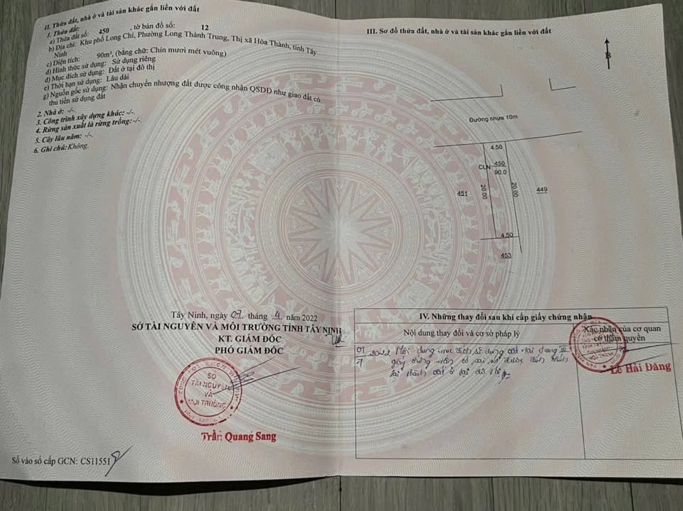 Đất thổ cư Hẻm 47 Phạm Hùng, Long Thành Trung, 90m² - Giá chỉ 800 triệu, không thương lượng!