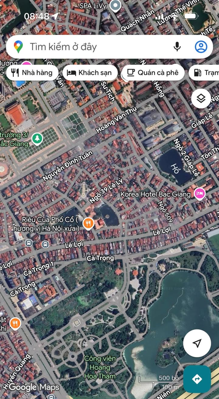 Bán lô đất đường Cả Trọng - Bắc Giang 76,8m² - Hướng Đông, gần công viên!