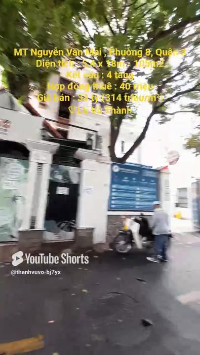 FrontHouse đường Nguyễn Văn Mai, Quận 3, 105m² giá 33 tỷ - Đầu tư sinh lời hấp dẫn!