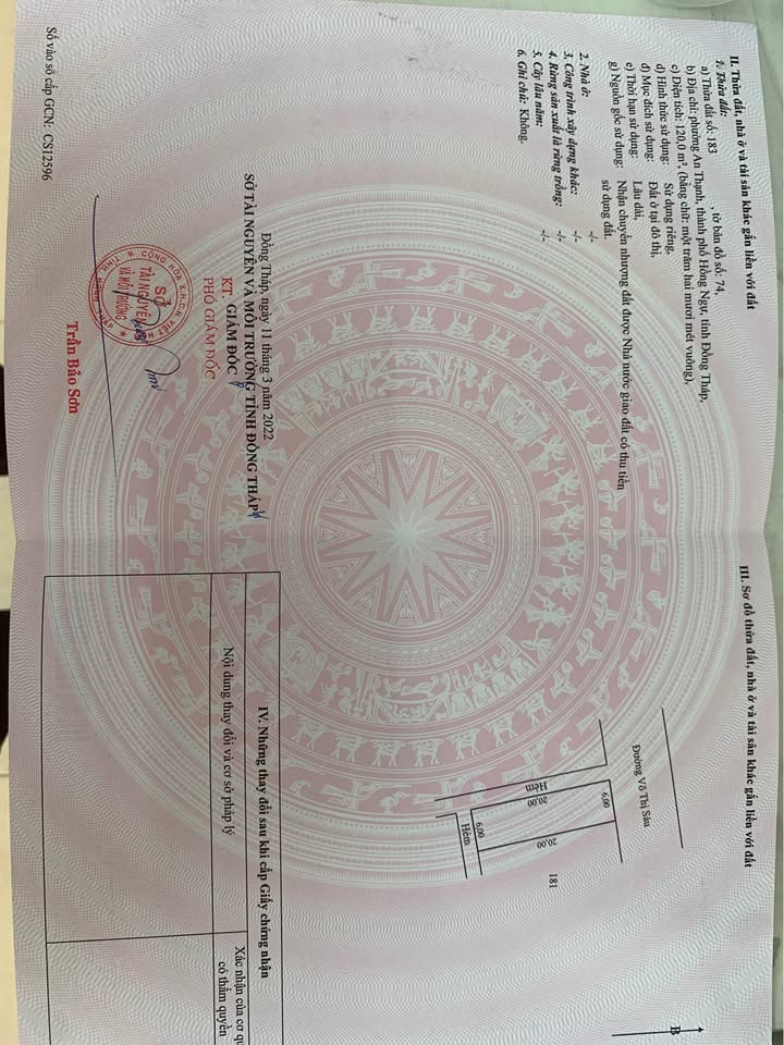 Nhà phố Hồng Ngự 120m² giá thương lượng - Sân vườn thoáng đãng, full nội thất!