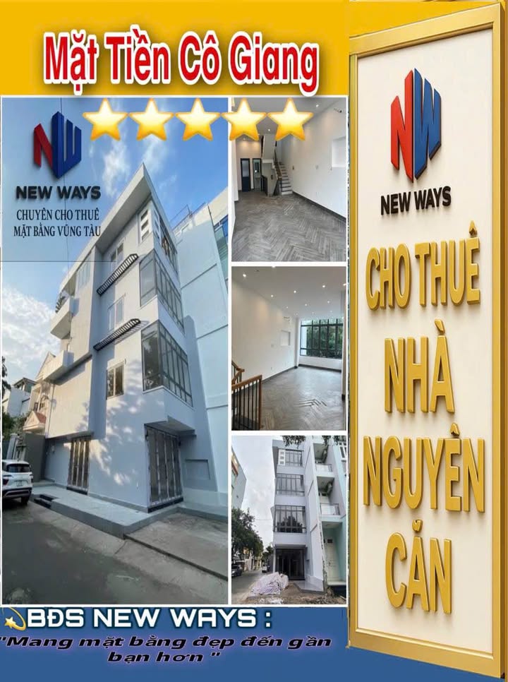 Cho thuê mặt bằng đường Cô Giang, Vũng Tàu 56m² - Vị trí kinh doanh đắc địa!