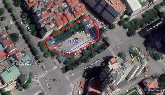 Dự án thương mại dịch vụ 4 mặt tiền tại Cầu Giấy 2002m² - Cơ hội đầu tư hấp dẫn!