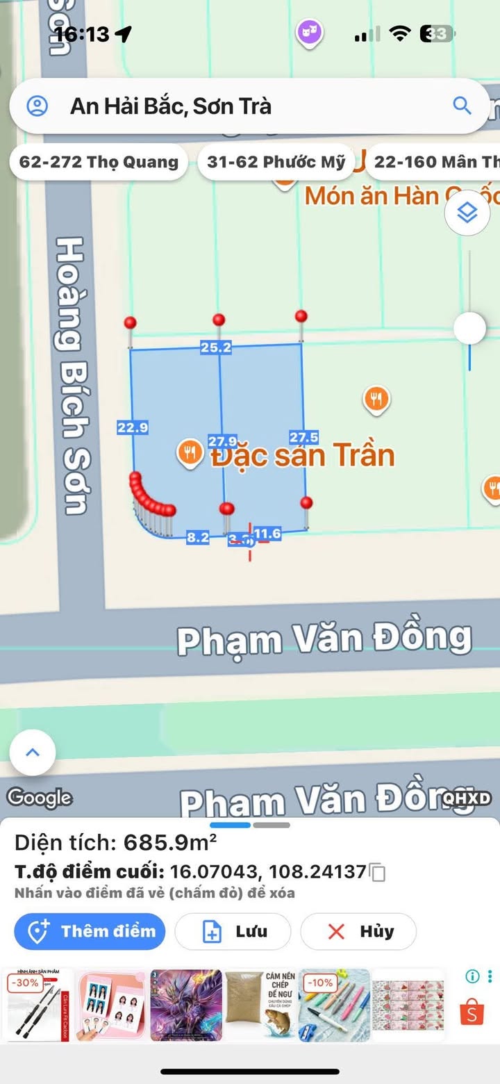 Đất vàng Phạm Văn Đồng Đà Nẵng 681m² - Tiềm năng đầu tư bùng nổ!