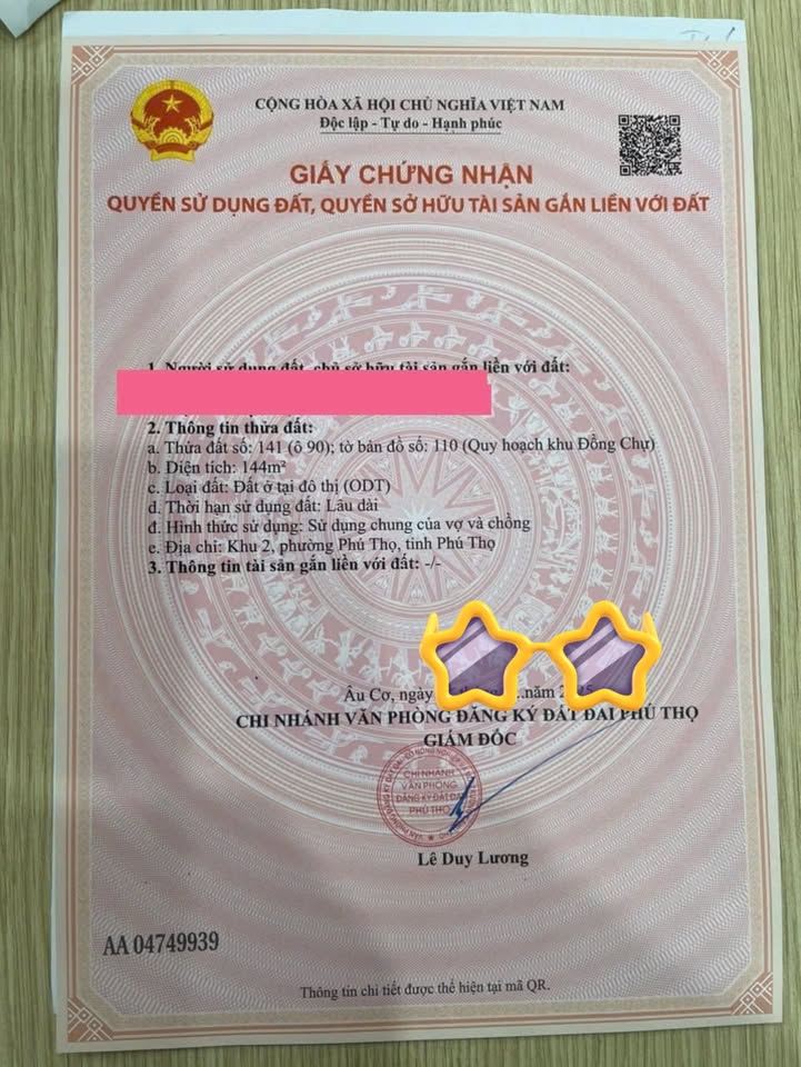 Đất nền Hà Lộc Phú Thọ 144m² giá 1 tỷ - Vị trí vàng gần KCN!