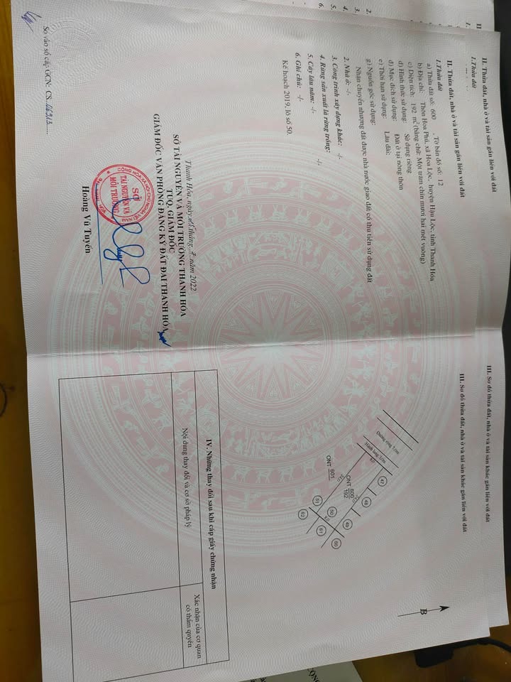 Đất nền mặt tiền Quốc lộ 10, xã Hoa Lộc, 192m² giá 1.5 tỷ - Đầu tư sinh lời ngay!