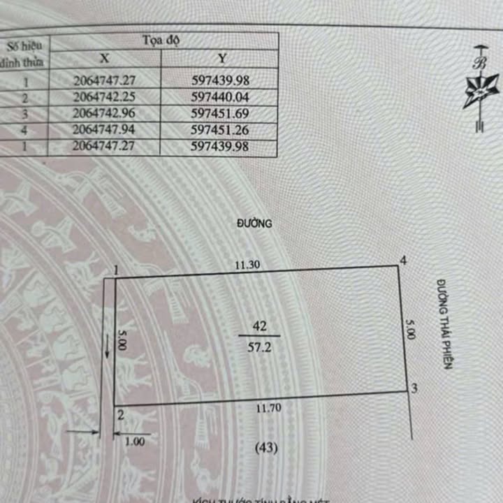Nhà FrontHouse 4 tầng mặt đường Thái Phiên, 57m² giá 11 tỷ - Kinh doanh thuận lợi!