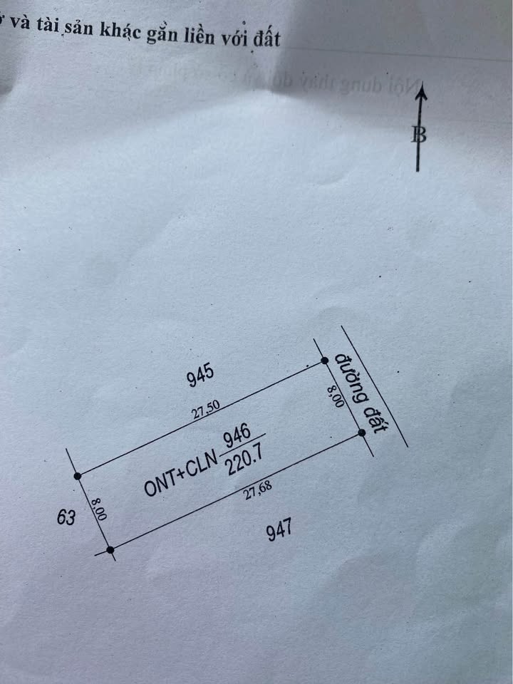 Đất chính chủ 216m² tại ấp Bắc Bến Sỏi - Gần chợ, trường học chỉ 2.16 tỷ!