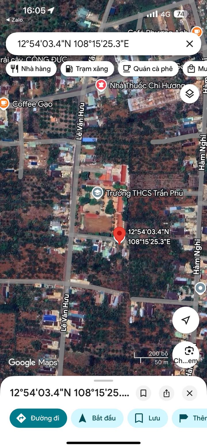 Đất thổ cư đường Lê Văn Hưu, Buôn Hồ 615m² giá 2.4 tỷ - Sổ đỏ chính chủ!