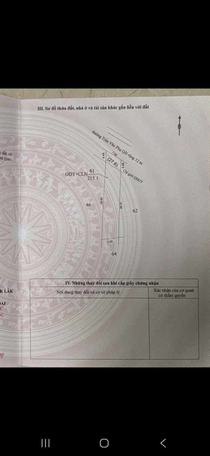 Đất thổ cư đường Trần Văn Phụ, Buôn Hồ 40m² giá chỉ 800 triệu - Sổ đỏ chính chủ!