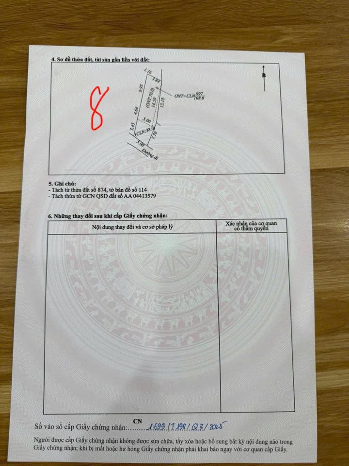 Đất thổ cư 108m² tại Danh Thắng, Hiệp Hòa - Giá hời chỉ 600 triệu!