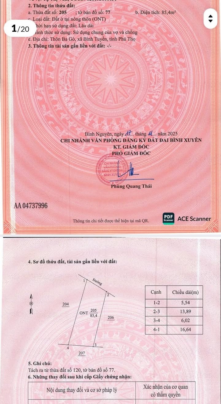 Đất nền Ba Gò, Bình Xuyên 85m² giá chỉ 900 triệu - Đầu tư sinh lời cao!