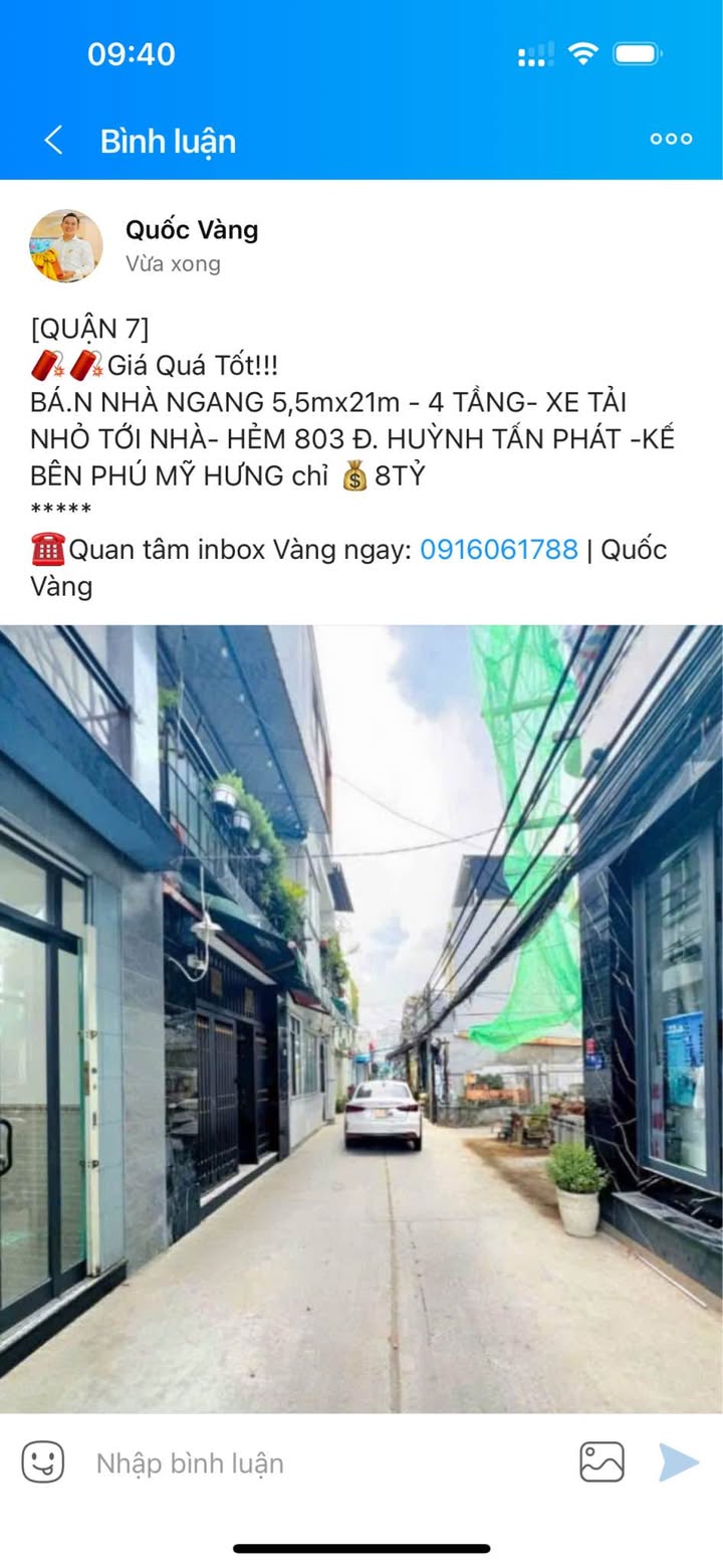 Nhà bán Quận 7 115.5m² giá 8 tỷ - Vị trí đắc địa, xe tải vào tận nhà!