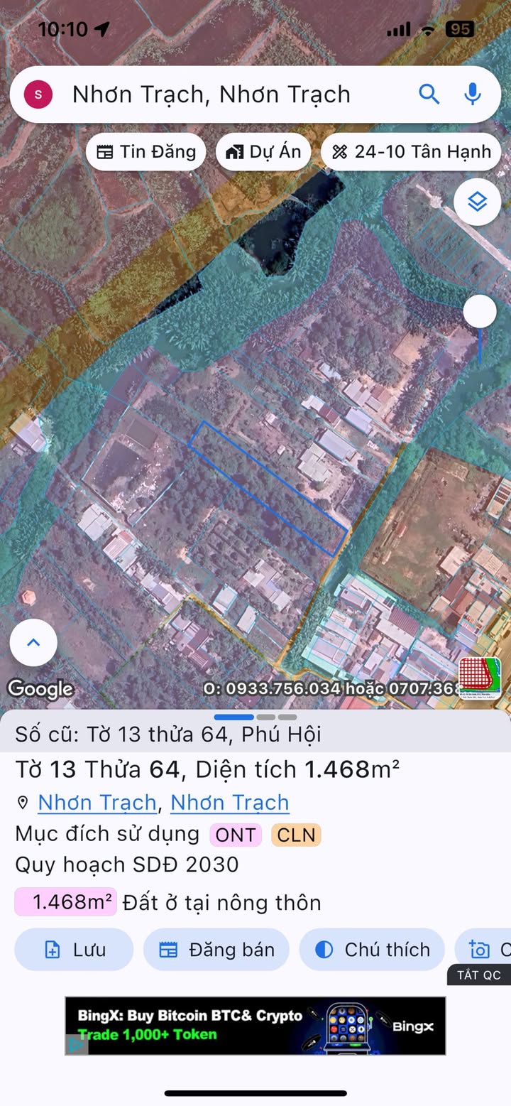 Đất thổ cư 900m² xã Phú Hội, Nhơn Trạch - Cơ hội đầu tư tuyệt vời!