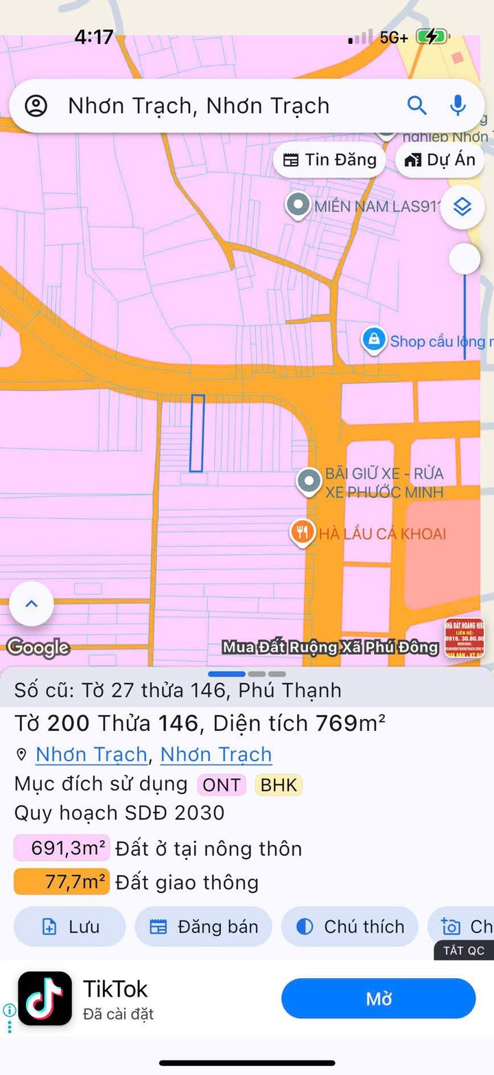 Đất nền mặt tiền Quách Thị Trang, xã Phú Thạnh 769m² giá chỉ 14.27 tỷ - Cơ hội đầu tư tuyệt vời!