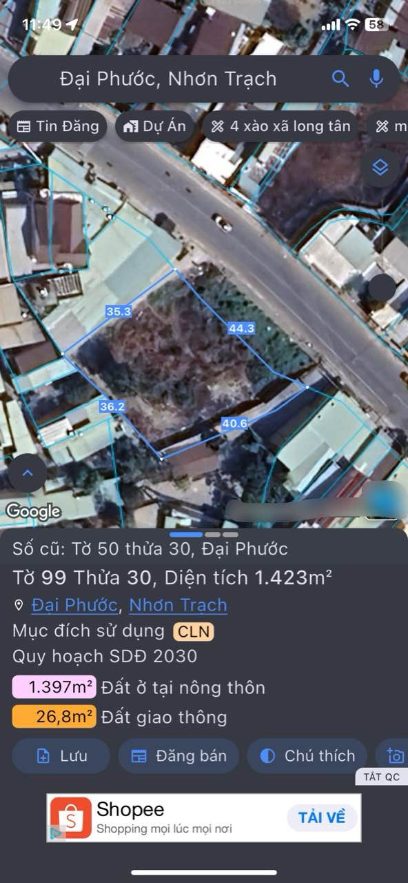 Đất mặt tiền Lý Thái Tổ, xã Đại Phước, diện tích 2000m² giá 46 tỷ - Đầu tư sinh lời ngay!