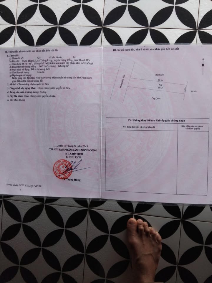 Đất thổ cư Thôn Thập Lý, xã Thăng Bình 167m² giá 700 triệu - Cơ hội đầu tư tốt!