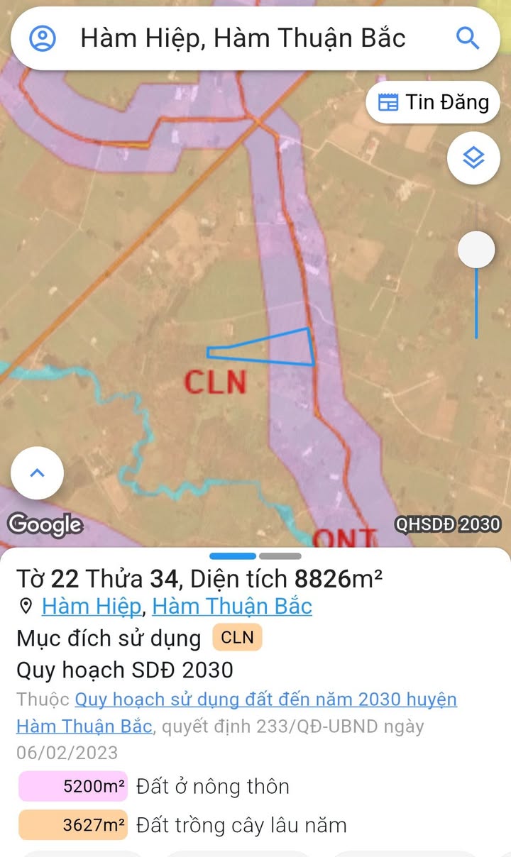 Đất CLN 8800m² Kp Xuân Điền, phường Bình Thuận giá 2.4 tỷ - Cơ hội đầu tư tuyệt vời!