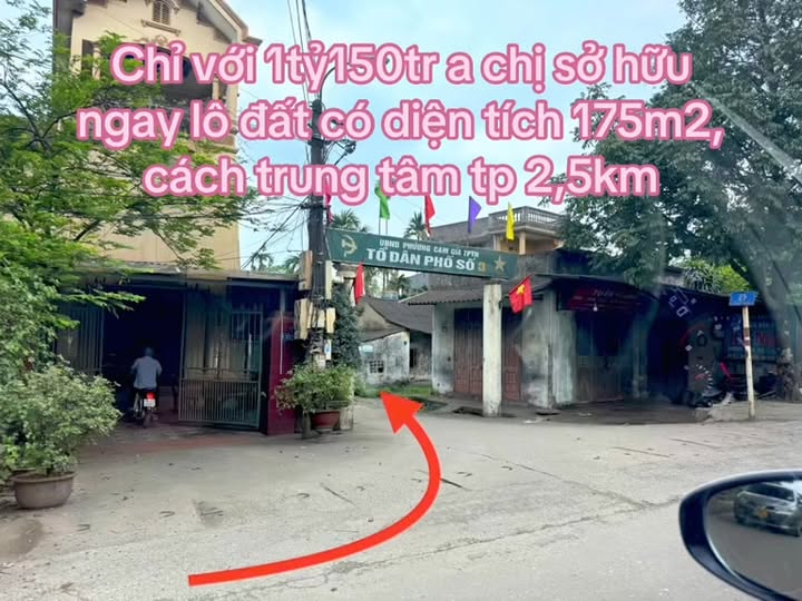 Đất nền Cam Giá Thái Nguyên 175m² giá 1.15 tỷ - Cơ hội đầu tư lý tưởng!